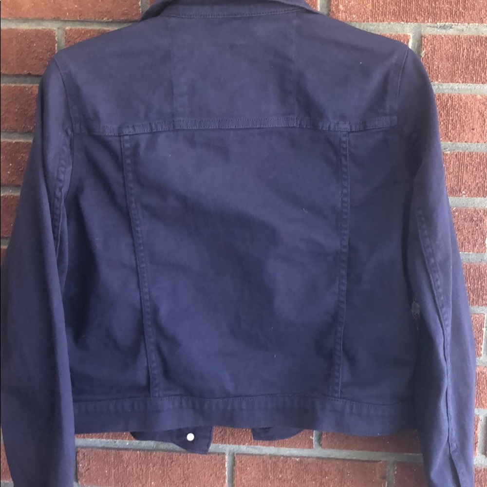 Michael Kors Navy Blue Cropped Jacket-Size Small - Picture 11 of 16